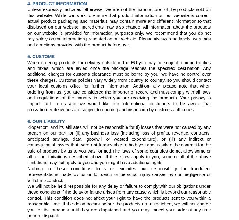 Politiques et conditions d’utilisation Veritas